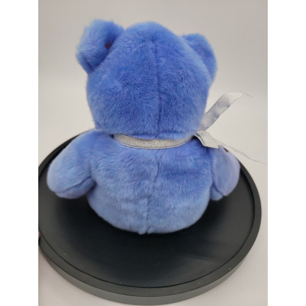 TY Beanie Babies Buddy Clubby II Teddy Bear 1999 Periwinkle Blue 14” - Picture 7 of 16